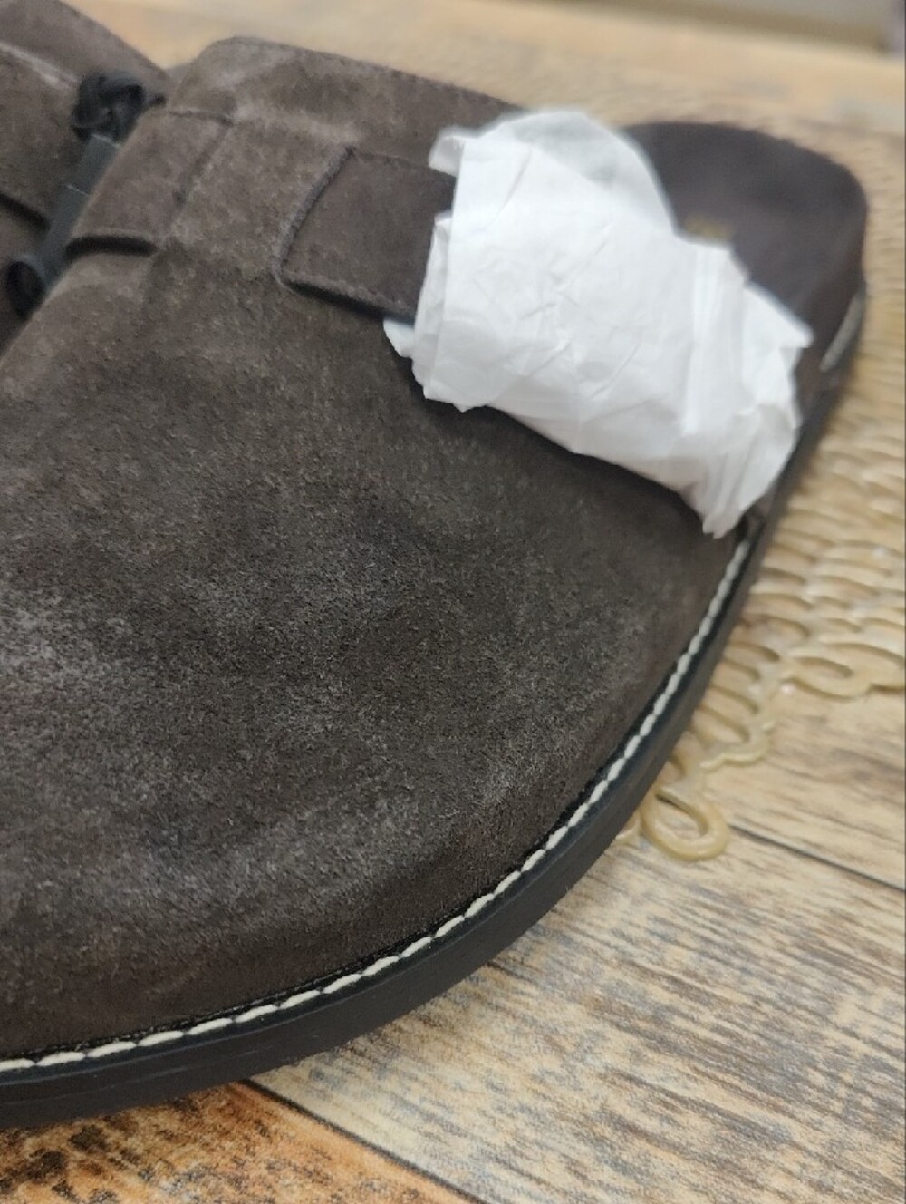 Zara Brown Leather Shoes with Gold Accent - Picture 8 of 9